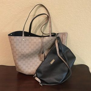 BEBE Reversible Tote and Crossbody Purse (2 items)